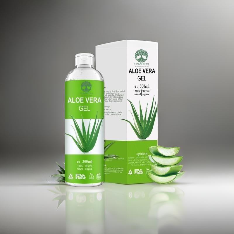 Gel apaisant à l'aloe vera - Soin réparateur visage et corps. Terassens Provence