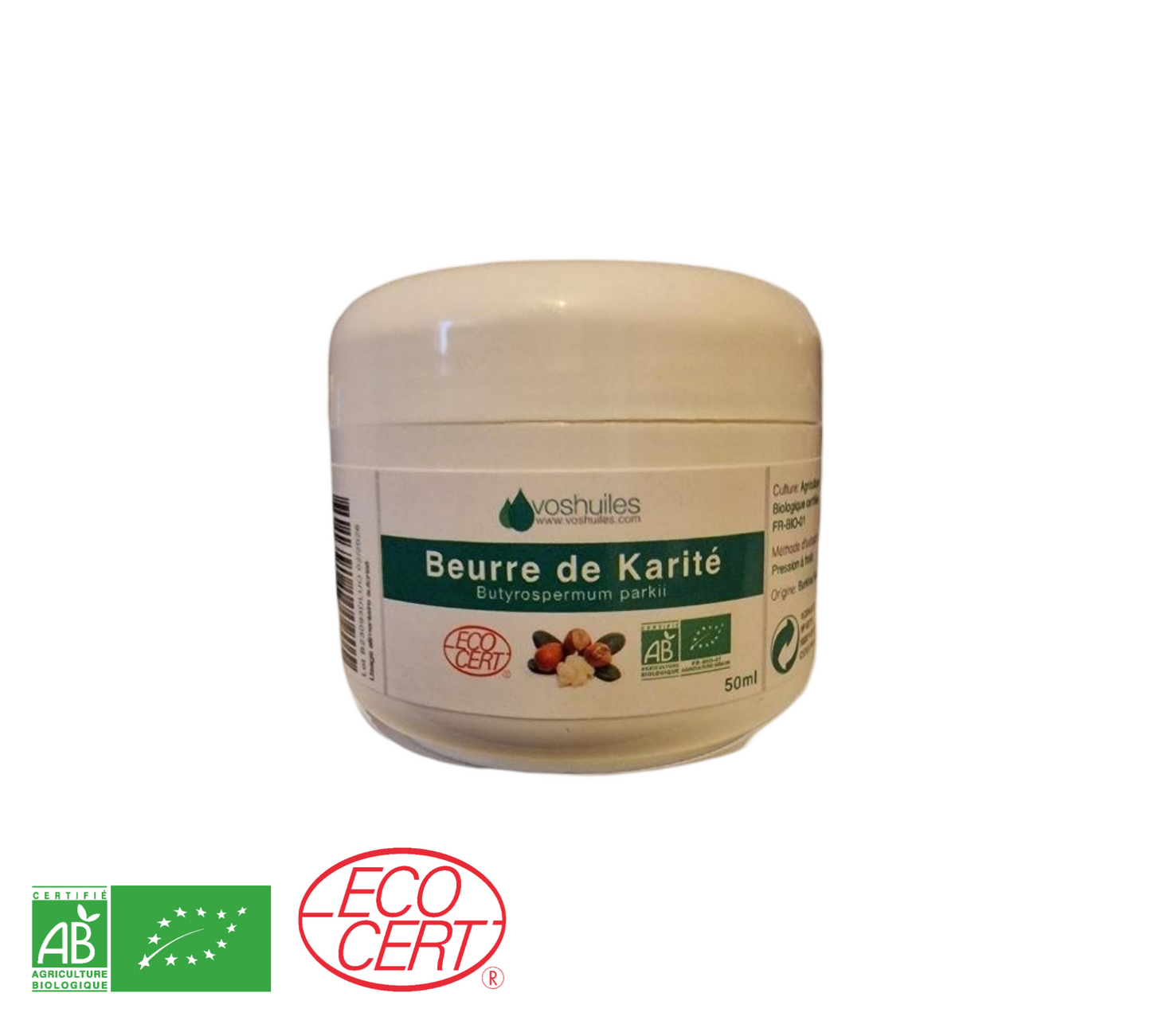 Beurre de Karité Biologique 50ml Terassens Provence