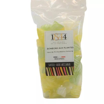 Bonbons aux plantes - Verveine, Eucalyptus, Sève de Pin- Sachet de 160G 1844 aux origines de la confiserie