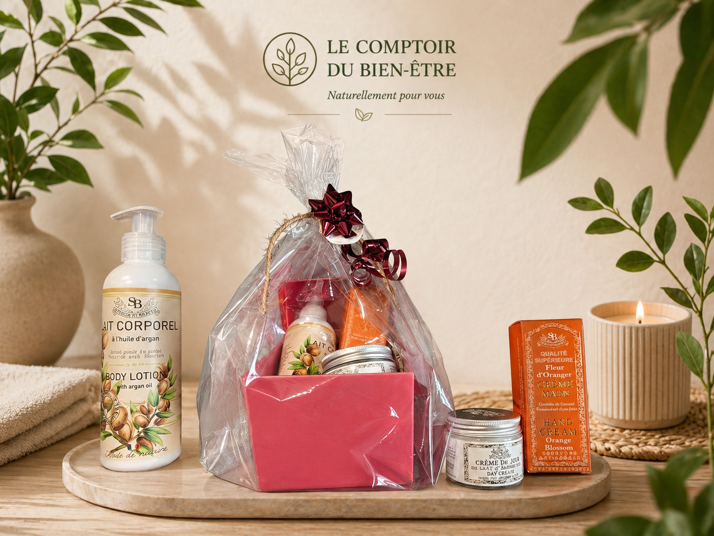 Coffret Bien-Être Provence – Crème Ânesse Bio, Fleur d'Oranger & Argan Un Été en Provence