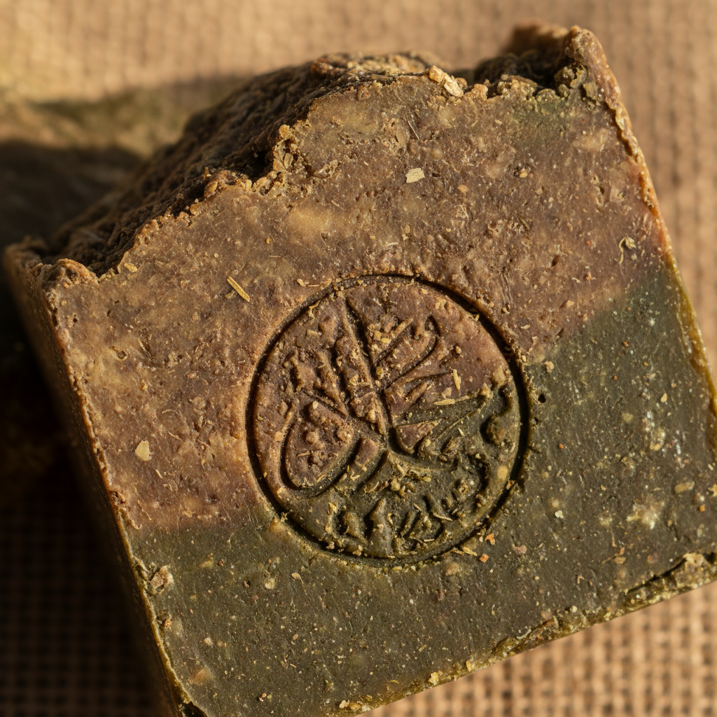 Détail texture savon d'Alep