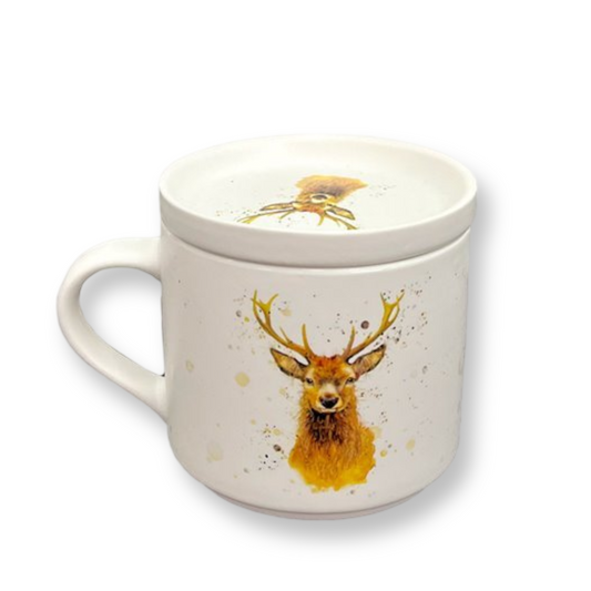 Mug en Céramique avec Illustration de Cerf Terassens Provence